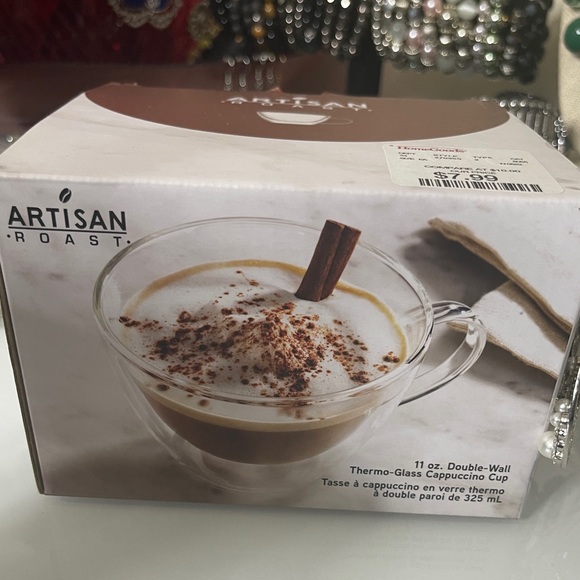 Artisan Other - Artisan Roast Double-Wall Cappuccino Cup - Clear Glass